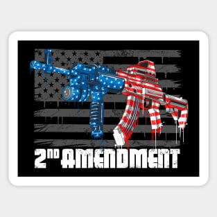 2nd Amendment US Flag MAGA KAG Sticker